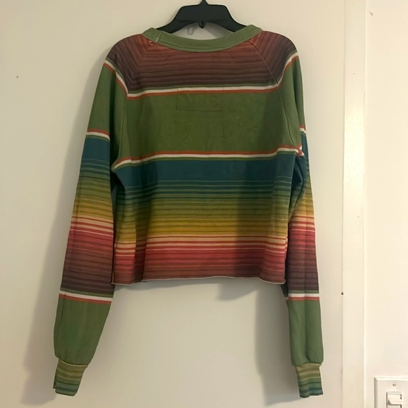 Aviator Nation cropped Sweatshirt Sz L - Picture 7 of 11